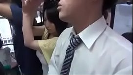 Japanese grouped sex on bus