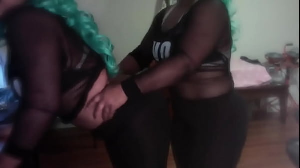 Bbw black mother and daughter dildo scene