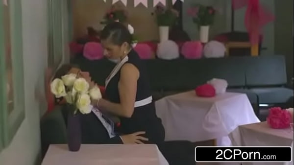 Japanese mother daughter wedding scene