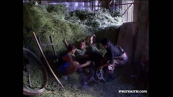 Vintage farm group sex scene