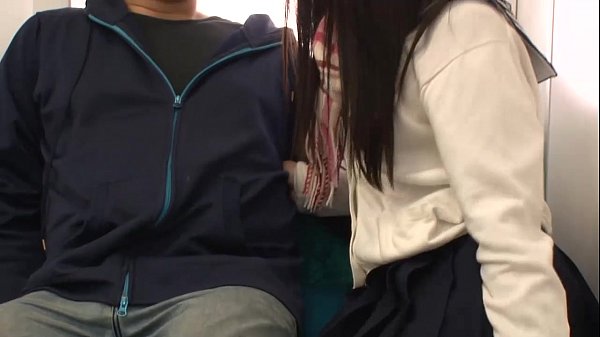 Japanese mother and daughter in the bus scene