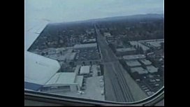 Mother and daughter in plane