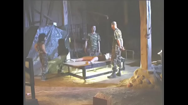 Army interrogation leads to group sex scene